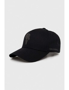 Karl Lagerfeld șapcă culoarea negru, cu imprimeu 542123.805607