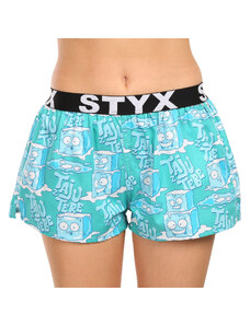 Pantaloni scurți pentru femei Styx art sport cauciuc cuburi de gheață (T1657) XL