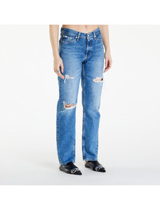 Blugi pentru femei Calvin Klein Jeans Low Rise Straight Jeans Denim Medium