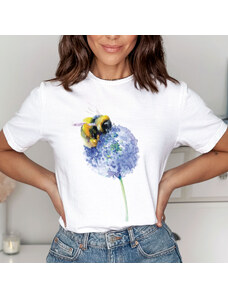 orielle Tricou Bee Flower Painting