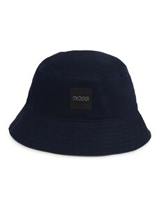 BOSS pălărie din bumbac pentru copii culoarea albastru marin, bumbac