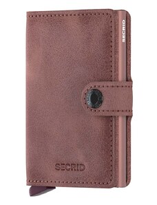 Secrid portofel de piele Vintage Mauve culoarea roz