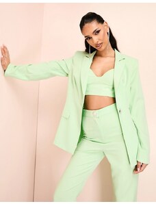 ASOS LUXE single breasted co-ord tailored suit blazer in green