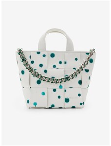 Women's White Patterned Handbag Desigual New Splatter Valdivia - Women