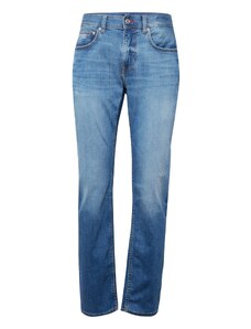 TOMMY HILFIGER Jeans 'Denton' albastru denim / maro coniac / roșu / alb