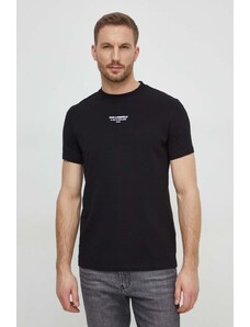Karl Lagerfeld tricou bărbați, culoarea negru, cu imprimeu 542221.755080