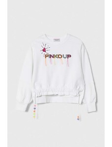 Pinko Up bluza copii culoarea alb, cu imprimeu