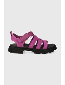 UGG sandale copii ASHTON MULTISTRAP culoarea violet