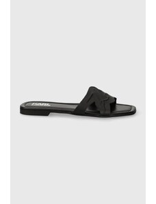 Karl Lagerfeld papuci BRIO femei, culoarea negru, KL85408