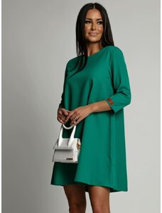 FASARDI Elegant green trapezoidal dress