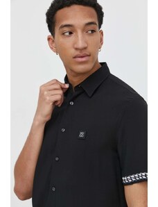 HUGO cămașă bărbați, culoarea negru, cu guler clasic, regular 50514168