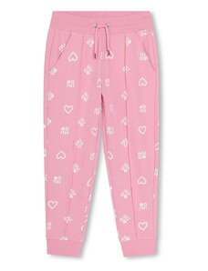 HUGO pantaloni de trening pentru copii culoarea roz, modelator