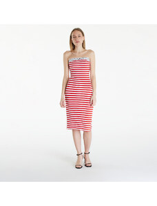 Tommy Hilfiger Rochie Tommy Jeans Logo Tape Stripe Knee Lenght Tube Dress Red