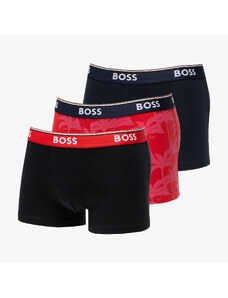 Boxeri Hugo Boss Power Design Trunk 3-Pack Black/ Navy/ Red