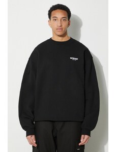 Represent hanorac din bumbac Owners Club Sweater pentru bărbați, culoarea negru, cu imprimeu OCM410.01