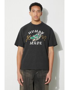 Human Made tricou din bumbac Graphic barbati, culoarea negru, cu imprimeu, HM27TE001