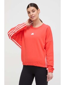 adidas bluză femei, culoarea roșu, cu model IS0901