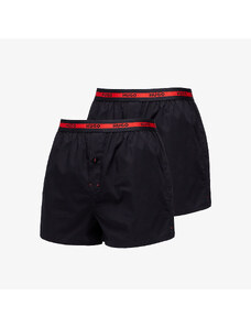 Boxeri Hugo Boss Woven Boxer Shorts 2 Pack Black