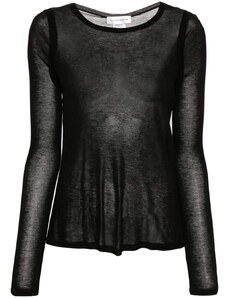 Victoria Beckham mélange lyocell T-shirt - Black