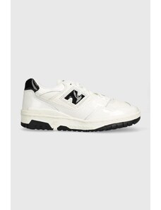 New Balance sneakers din piele BB550YKF culoarea alb
