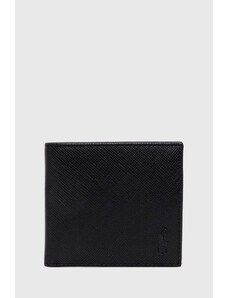 Polo Ralph Lauren portofel de piele bărbați, culoarea negru 405931675