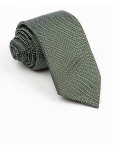 GAMA Cravata verde cu buline albe
