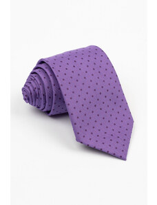 GAMA Cravata mov cu imprimeu geometric