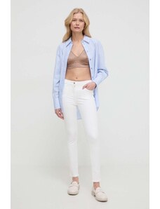 Patrizia Pepe jeansi femei, culoarea alb