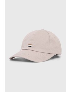BOSS șapcă de baseball din bumbac culoarea bej, cu imprimeu 50514014