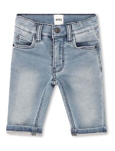 BOSS jeans pentru bebeluși culoarea albastru marin