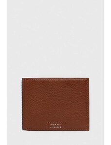 Tommy Hilfiger portofel de piele bărbați, culoarea maro AM0AM12187