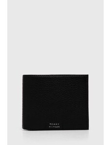 Tommy Hilfiger portofel de piele bărbați, culoarea negru AM0AM12188