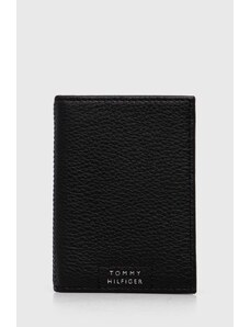 Tommy Hilfiger portofel de piele bărbați, culoarea negru AM0AM12191