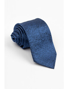 GAMA Cravata neagra cu imprimeu albastru