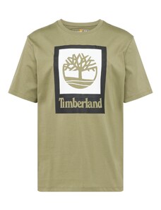 TIMBERLAND Tricou oliv / negru / alb