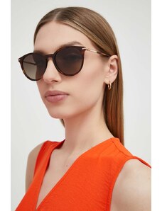 Carolina Herrera ochelari de soare femei, culoarea maro