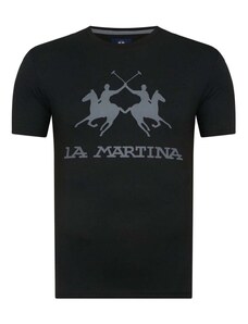 LA MARTINA T-Shirt 3LMCCMR05 09999 black