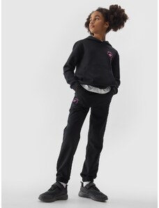 4F Pantaloni jogger de trening pentru fete - negri - 122