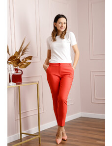 Distribuit de FashionLook Pantaloni eleganti corai cu buzunare functionale