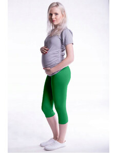 Colanți 3 sferturi gravide Be MaaMaa, verde, K19