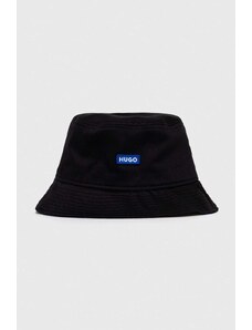 HUGO Blue pălărie din bumbac culoarea negru, bumbac 50522293