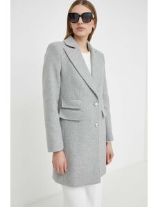 Morgan palton de lana culoarea gri, de tranzitie