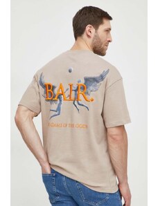 BALR. tricou din bumbac barbati, culoarea bej, cu imprimeu