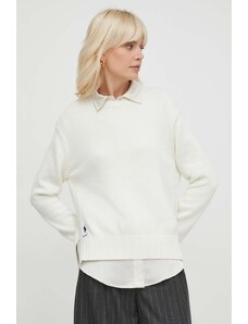 Polo Ralph Lauren pulover de bumbac culoarea bej, light 211898583