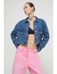 Moschino Jeans geaca jeans femei, de tranzitie