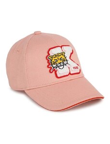 Kenzo Kids șapcă din bumbac pentru copii culoarea roz, cu imprimeu