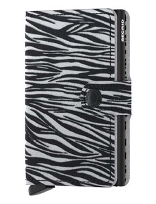 Secrid portofel de piele Miniwallet Zebra Light Grey culoarea gri