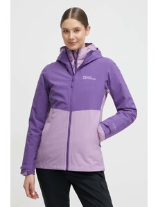 Jack Wolfskin jacheta de exterior Weiltal 2L culoarea violet