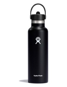 Hydro Flask sticla termica 21 Oz Standard Flex Straw Cap Black culoarea negru, S21FS001