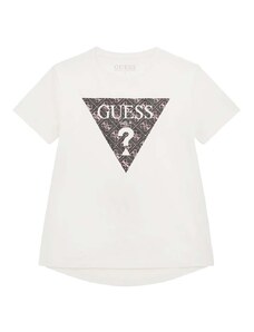 GUESS K T-Shirt Pentru copii High Low Ss T-Shirt J4RI11K6YW4 g011 pure white